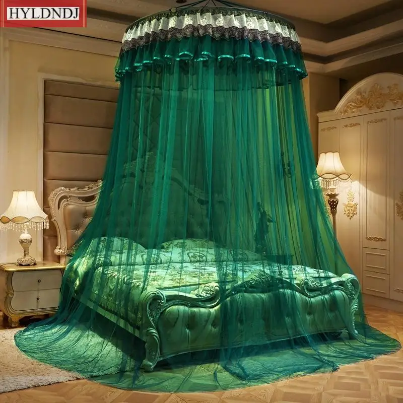 1.2M Európai stílusú palota kupola kupola szúnyogháló kerek kupola sátor gyerek baba ágy baldachin ágytakaró függöny ágynemű romantikus szúnyoghálók
