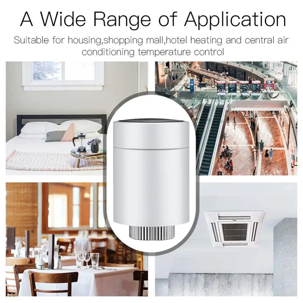 1 ~ 5DB Tuya intelligens termosztát radiátorszelep TRV programozható padlófűtés-vezérlő támogatás Alexa Yandex Alice Smart