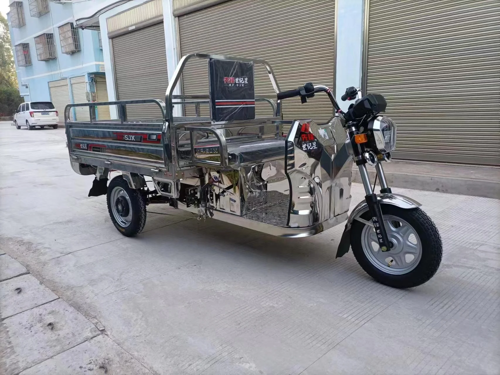 1000W motor 3 kerekű elektromos furgon rakomány riksa triciclo kocsi tricikli electrico trike tricikli adulto rakomány