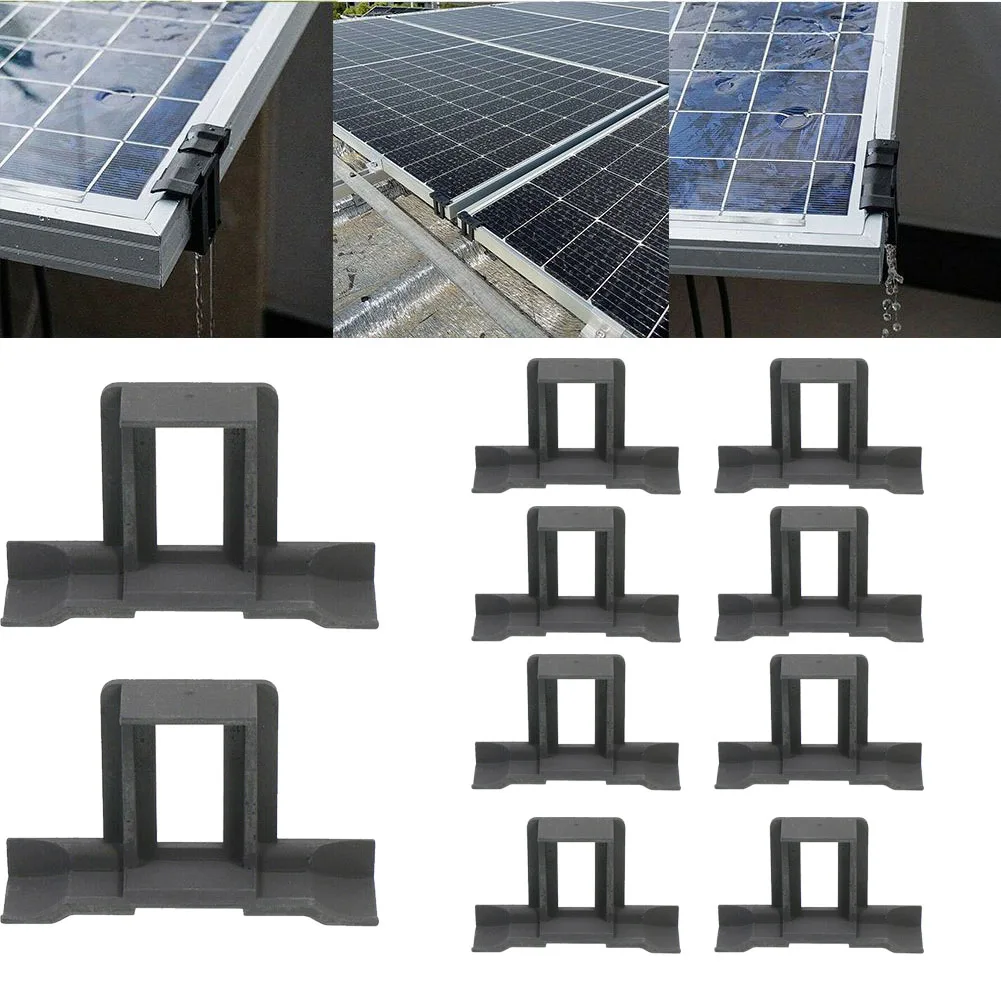 10Pcs napelem iszapeltávolító klip 30/35 / 40mm vízelvezető vízelvezető klipek PV modulok tisztító klipek