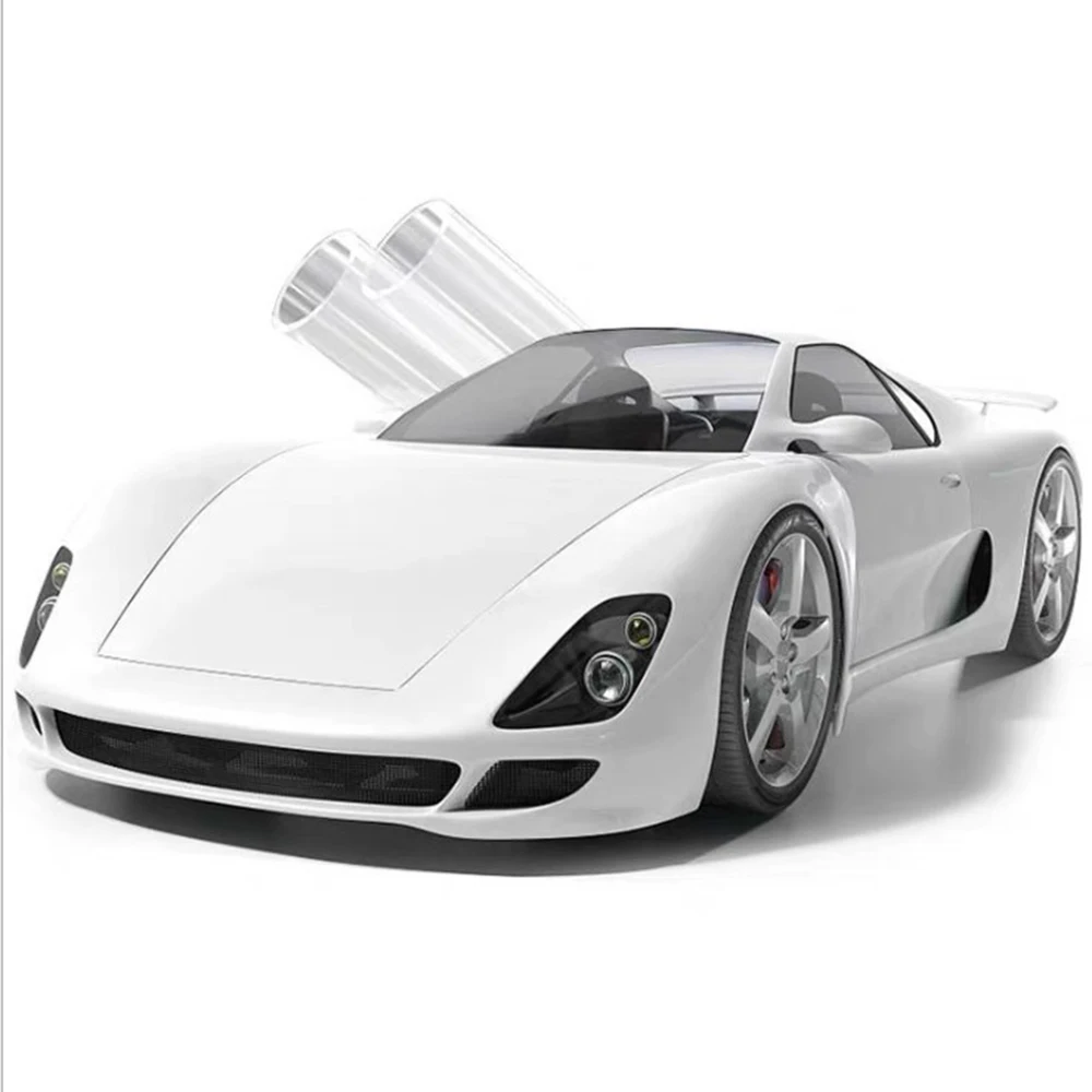 1db 30 * 300cm / 50 * 200cm átlátszó autó PVC védőfólia Karcmentes univerzális belső visszapillantó tükör motorkerékpár autó