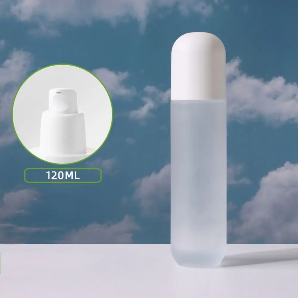 20-120ml matt üveg lotion szivattyú palackprés adagoló hordozható kozmetikai krém újratölthető palackok utazás