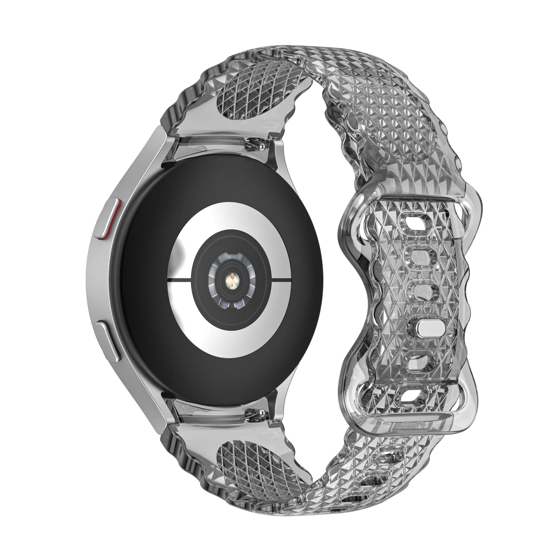 20mm 22 mm-es óraszíjak alkalmazhatók Samsung Galaxy Watch 4/5/5pro 40mm44mm45m gyémántmintás átlátszó puha szilikon szíj
