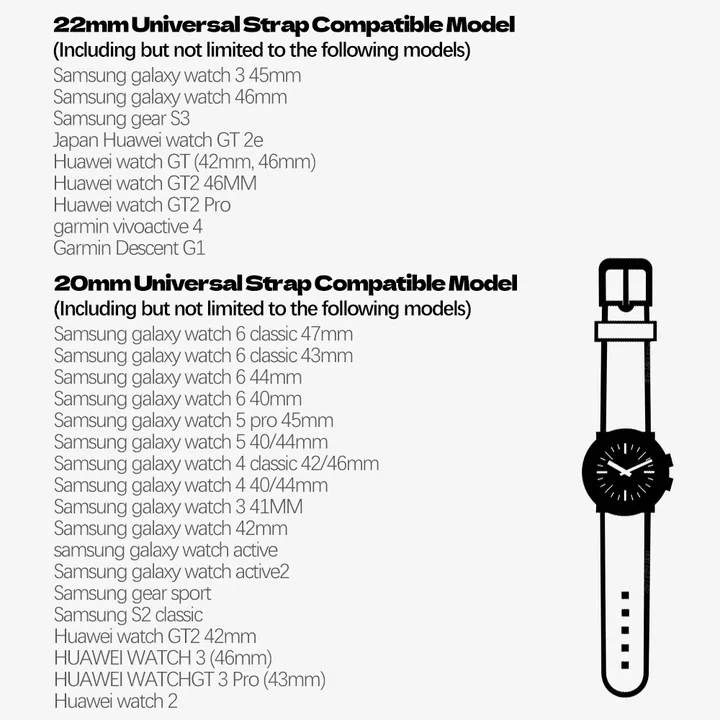 22mm 20mm Szíj Samsung Galaxy órához 6/5/4/5 pro / Active 2 szénszálas bőr karkötő aktív 2/3 / S3 / Huawei GT-2-Pro szíj