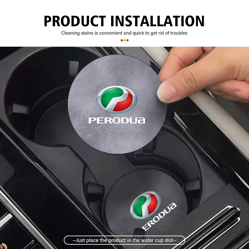 2db autó alátét italpalack tartó csúszásgátló szőnyeg vizes csésze párna Perodua Ativa Myvi Bezza Alza Axia Viva Aruz Myvi Gen2 Gen3 számára