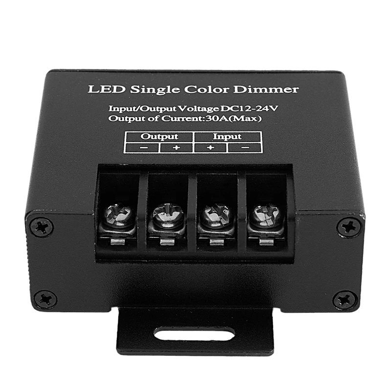 30A Egycsatornás LED fényerő-szabályozó vezérlő 3 gombos vezeték nélküli RF távirányítóval egyszínű 5050 3528 LED szalagfényhez