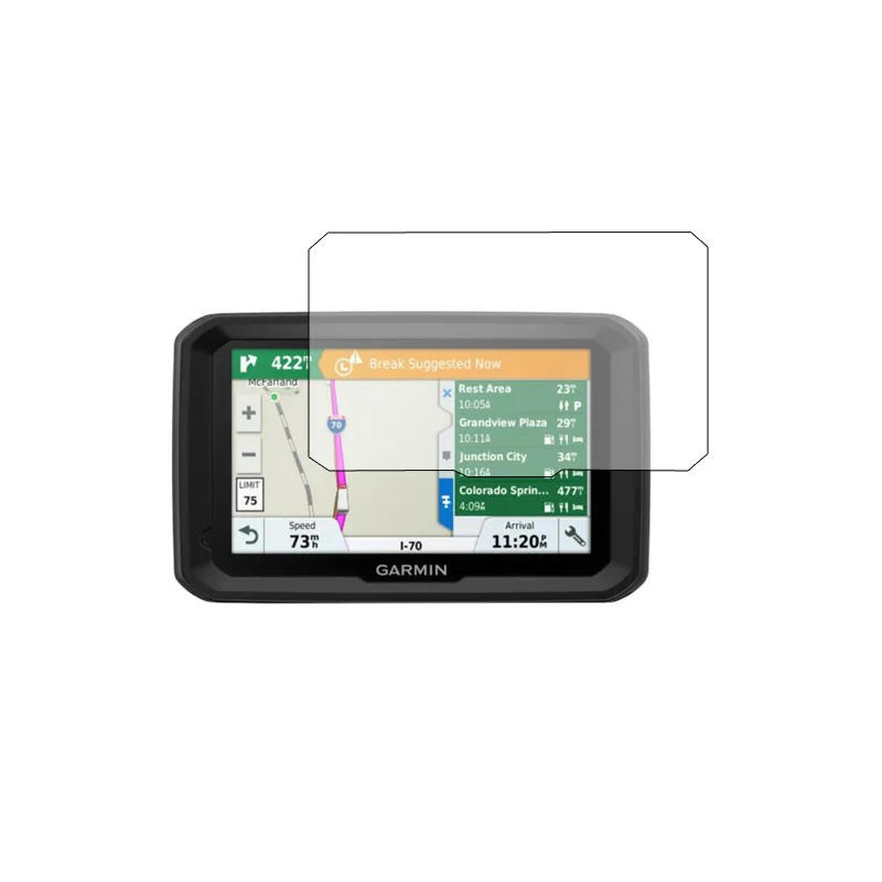 3db PET átlátszó LCD képernyővédő fólia védő fólia védő Garmin dezl 580LMT-S DEZL580LMT GPS teherautó navigátor rendszerhez