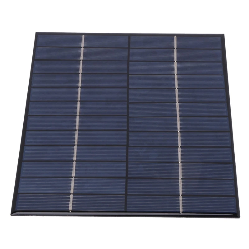 4X 12V 5.2W mini napelem polikristályos napelemek szilícium epoxi napelem modul rendszer akkumulátor töltő + DC kimenet