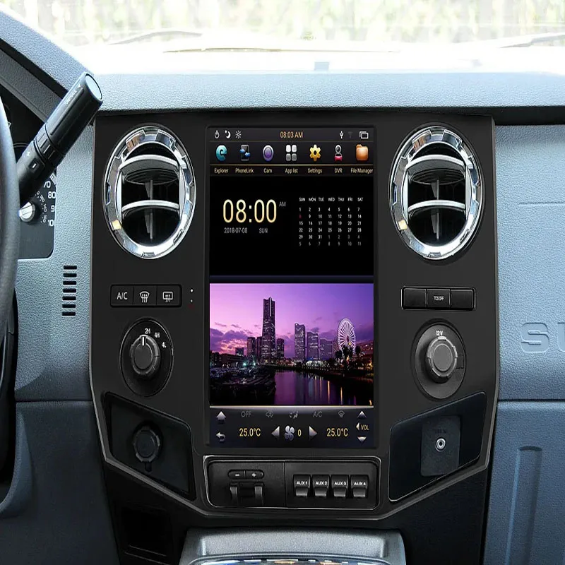 8 + 256G Radio Mobil Ford F250 F350 2009-2014 GPS Navigasi Otomatis Audio Multimédia Penerima Carplay lejátszó Sztereó Kepala
