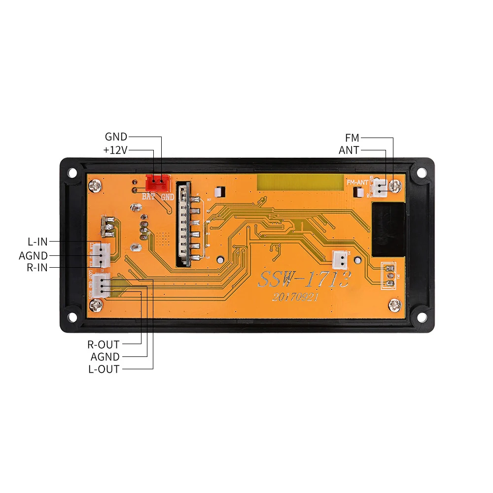 AIYIMA 12V LCD Bluetooth MP3 dekóder kártya WAV WMA dekódolás MP3 lejátszó Audio modul támogatás FM rádió AUX USB dalszöveg kijelzővel