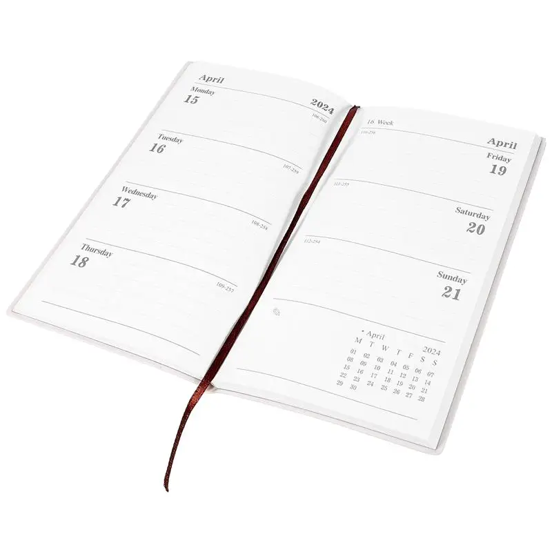 angol Notebook Planner 2024 havi tervező teendőlista Notebook angol jegyzetfüzet