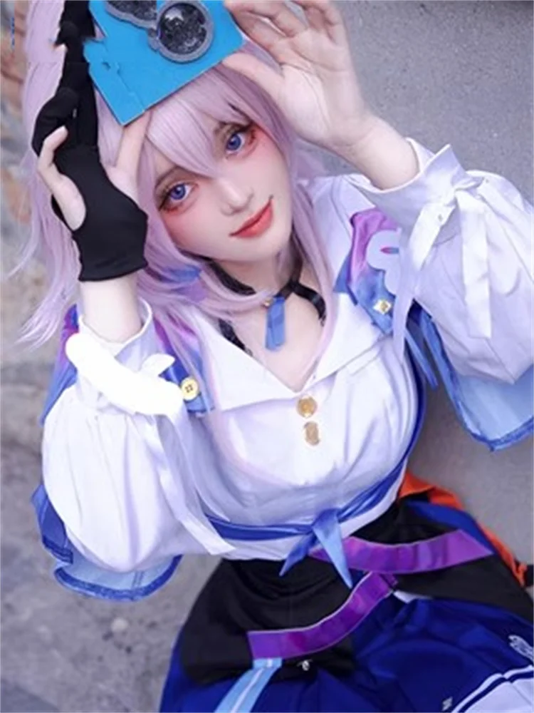 Anime Honkai: Star Rail március 7. játék öltöny Szép egyenruha Cosplay jelmez Halloween party szerepjáték jelmez