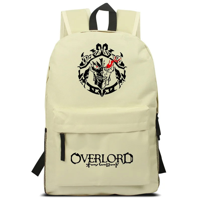 Anime Overlord Unisex 46X29X14CM kültéri tartós cipzáras iskolatáska hátizsák