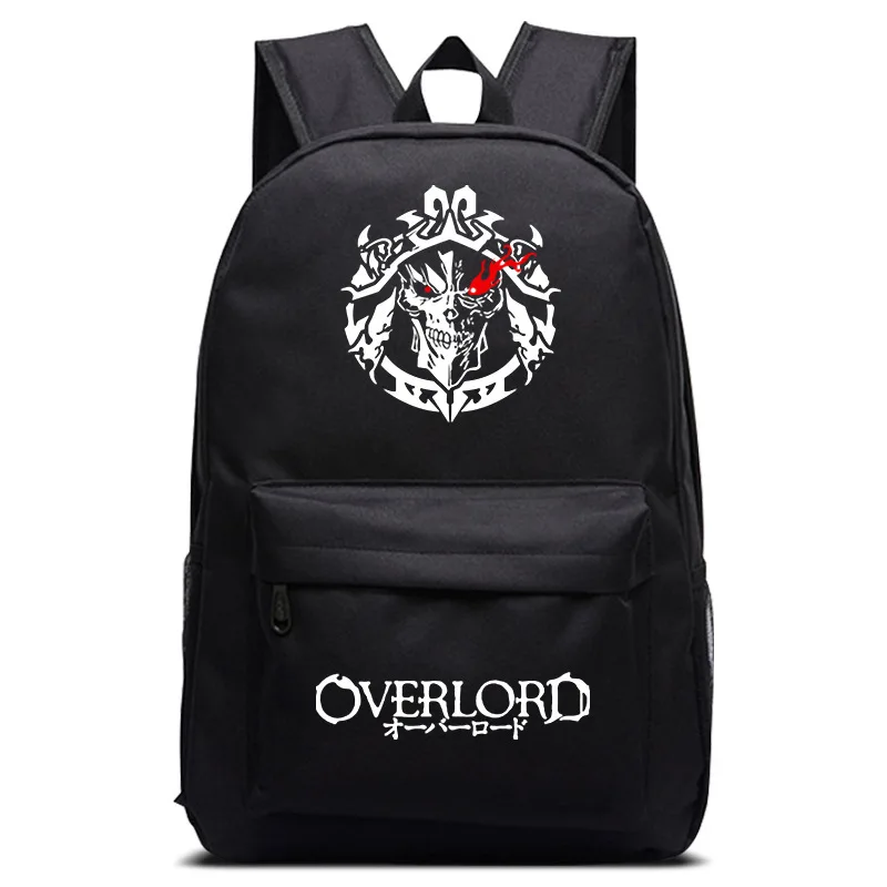 Anime Overlord Unisex 46X29X14CM kültéri tartós cipzáras iskolatáska hátizsák