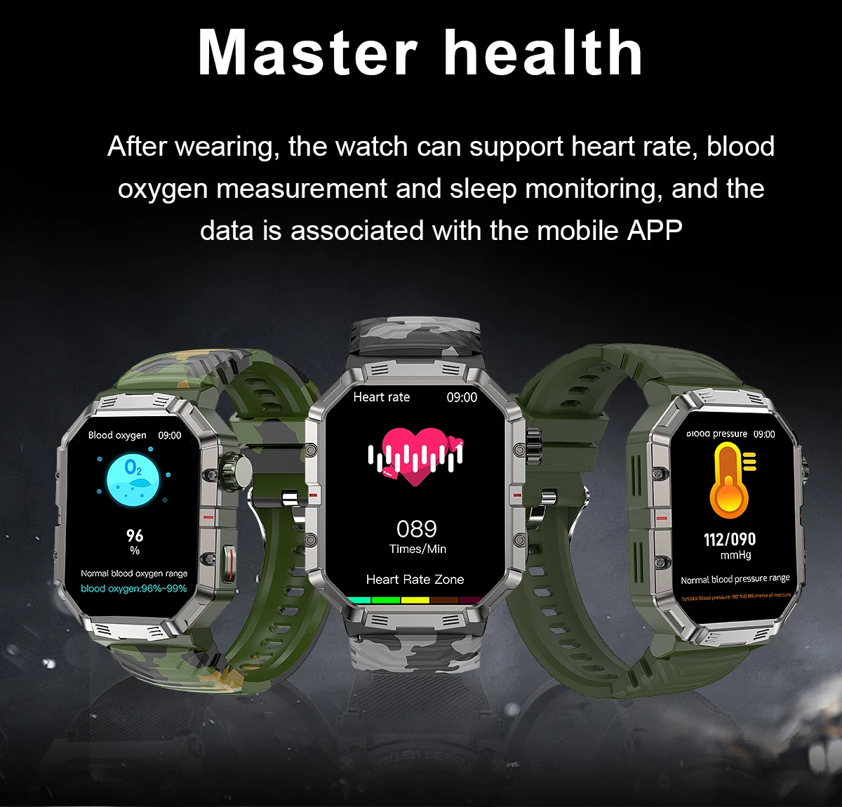 ASUS ROG Phone 8 Pro ROG Phone 8 Smart Watch Men kültéri sportokhoz Nagy képernyő IP68 vízálló pulzusmérő okosóra