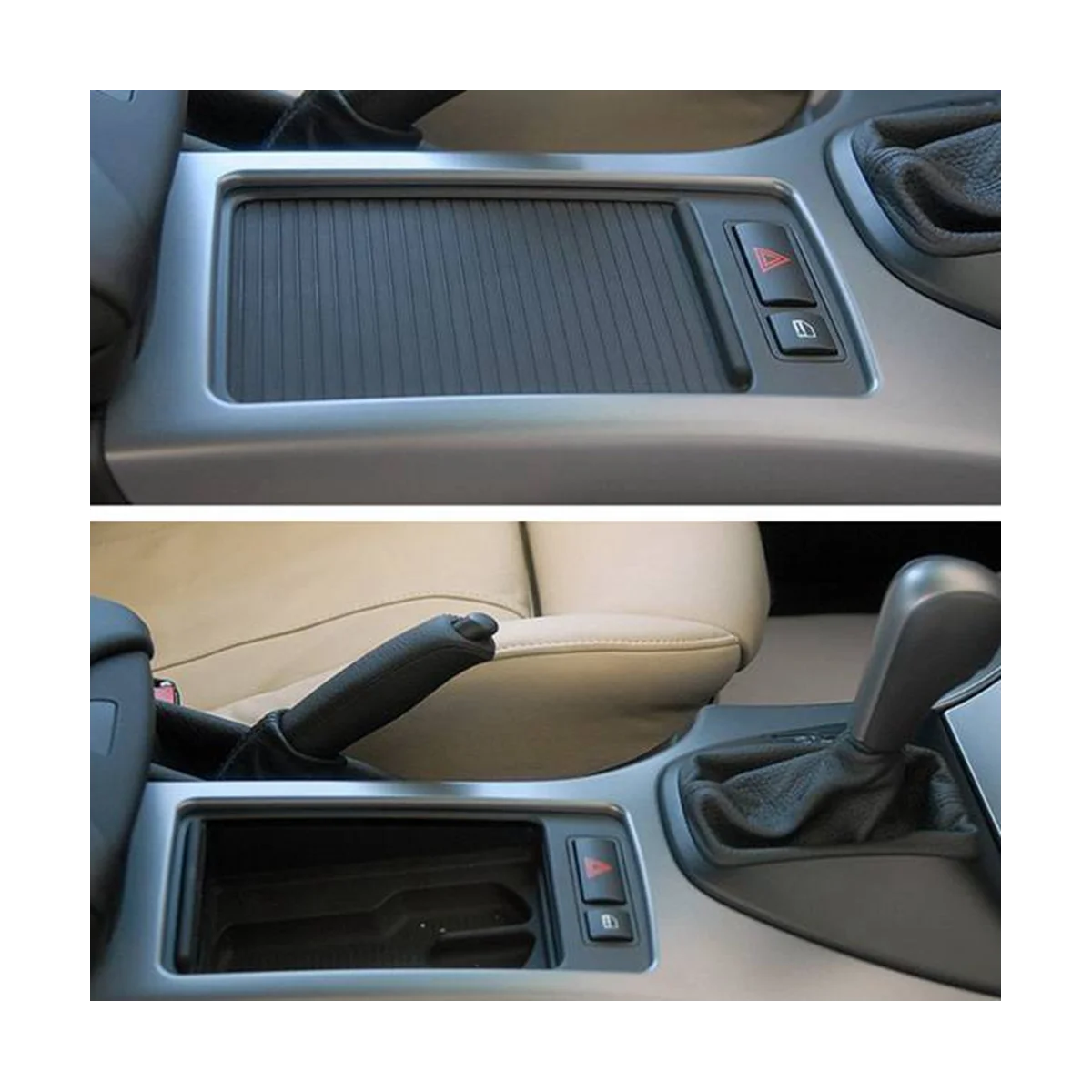 Autó Belső középkonzol Vizes csésze állvány Redőnyfedél burkolat 51168408026 51168402941 a BMW X5 E53 számára 1999-2006