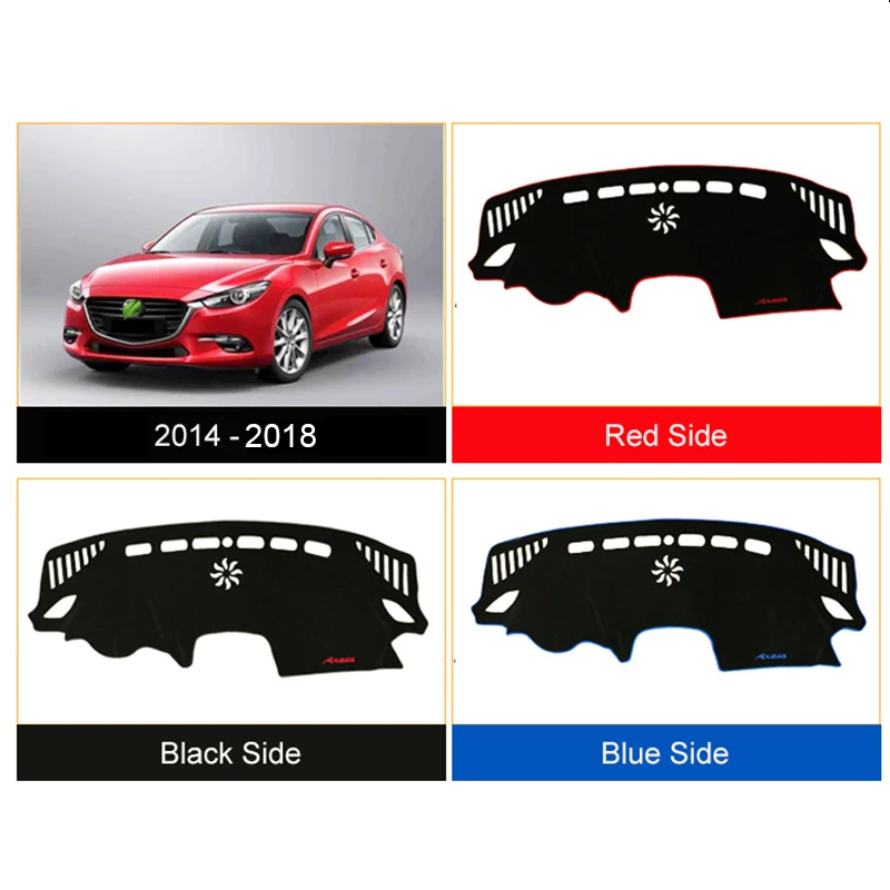 Autó műszerfal fedél Kerülje a fénypadot Műszerplatform Asztali szőnyegek Mazda 3 BM Axela 2014 2015 2016 2017 2018 Tartozékok