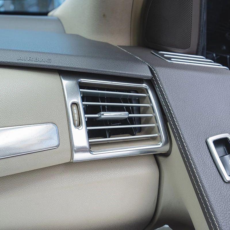 Autó műszerfal mindkét oldalon Légkondicionáló kimenet keret díszítő dekoráció Mercedes Benz R osztály W251 2010-18 AC szellőző tartozékok