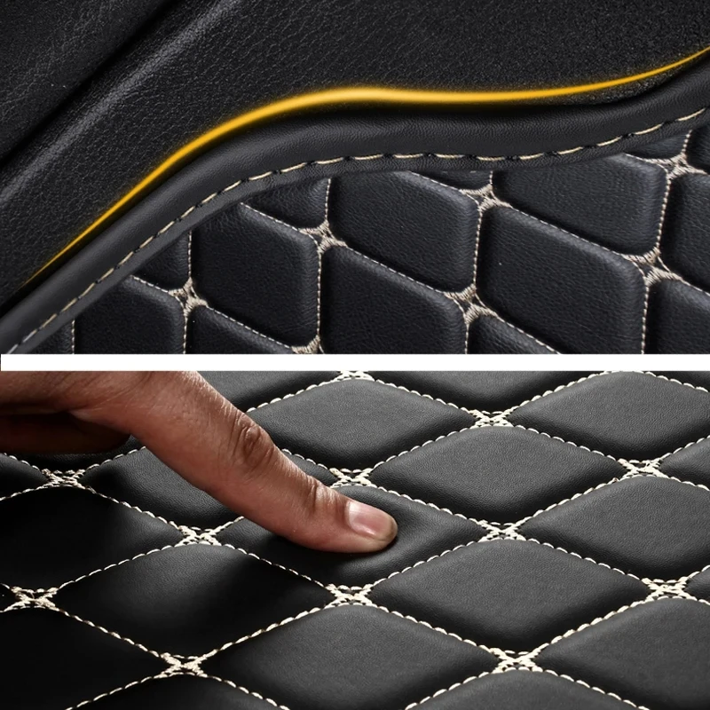 Autó padlószőnyegek AUDI SR6-b5 2002-2009 bőrszőnyeg szőnyeg Automatikus vízálló szőnyeg szett Belső alkatrészek Autó kiegészítők