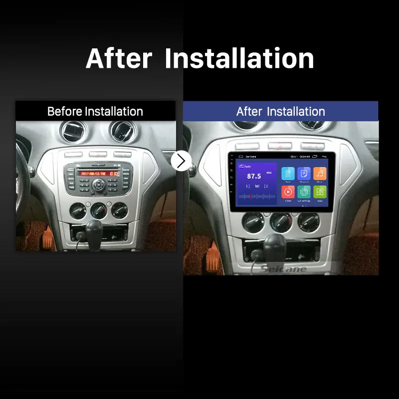  Autórádió Android 12 Gps navigációs lejátszó 2007-hez FORD MONDEO / C-MAX multimédiás sztereó WiFi videó 2din nem 2 DIN CarPlay Auto