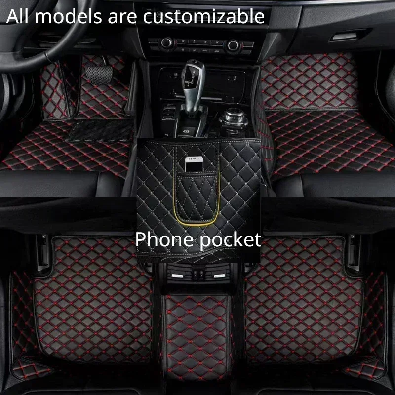Egyedi autós padlószőnyegek Subaru Legacy 2010-2015 év műbőr telefon zsebszőnyeg belső autó kiegészítők