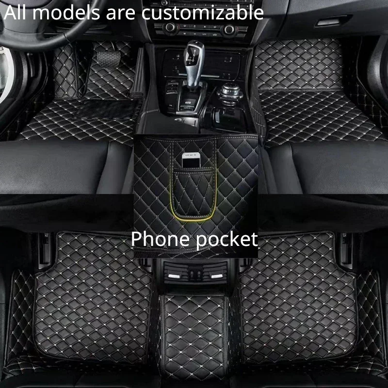 Egyedi autós padlószőnyegek Subaru Legacy 2010-2015 év műbőr telefon zsebszőnyeg belső autó kiegészítők