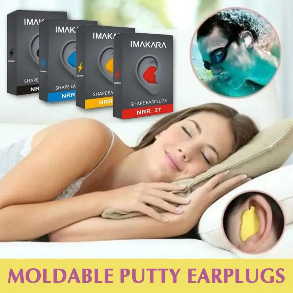 Formázható alakú PU zajcsökkentő füldugók Zajcsökkentő védelem Horkolás elleni védelem Alvás egészségügyi ellátás Alvó füldugó Soft Aid V3I8