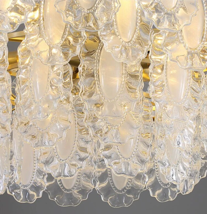 francia luxus kristálycsillár gyöngy modern nappali egyszerű világítás étkező hálószoba dekoratív lámpák