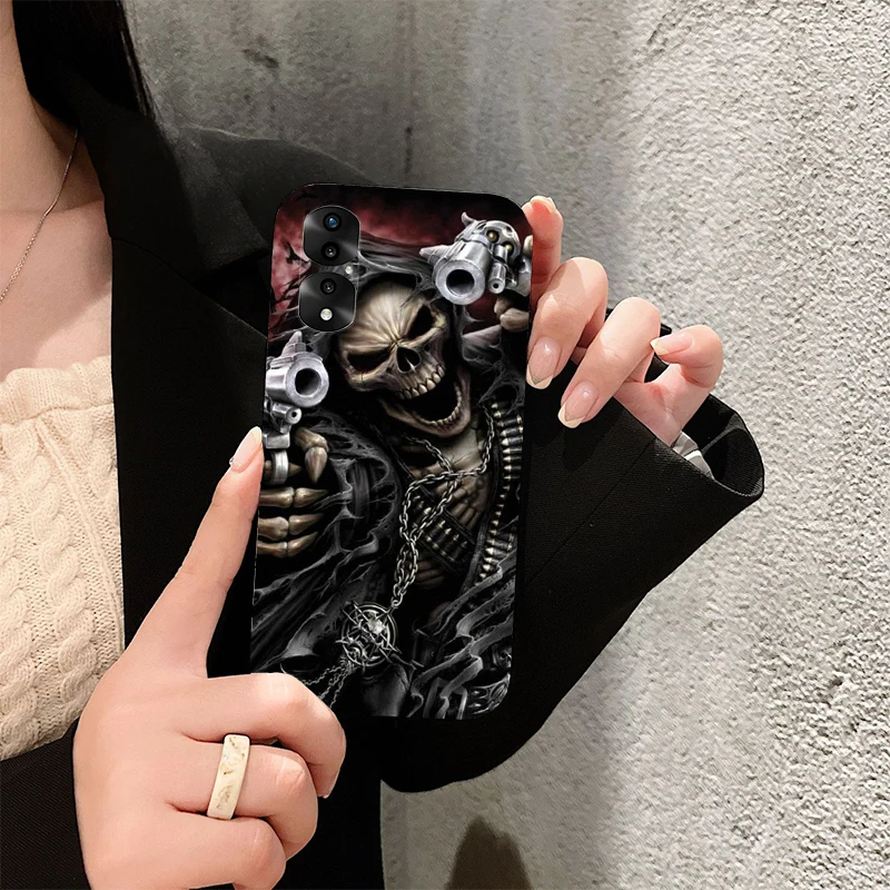 Grim Reaper Skull Art telefontok Huawei Honor X9 X8 X7 X6 70 50 10X 20 9 8 Lite 8A 8S 8X 9X 9A 9S 7C 10i megtekintése