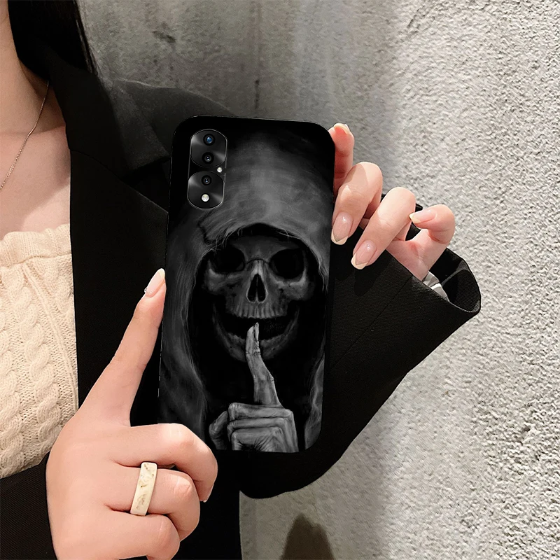 Grim Reaper Skull Art telefontok Huawei Honor X9 X8 X7 X6 70 50 10X 20 9 8 Lite 8A 8S 8X 9X 9A 9S 7C 10i megtekintése