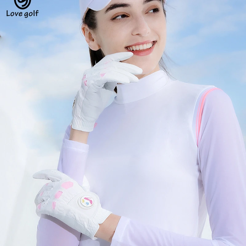 h-golfkesztyűk Női báránybőr csúszásmentes kopásálló bőrkesztyűk Női golfkesztyűk