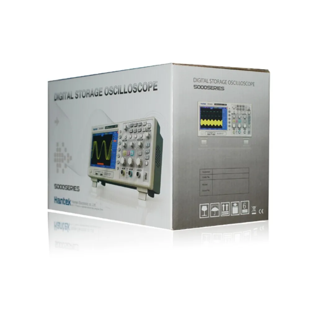 Hantek Dso5202p 200MHz sávszélesség 2 csatorna PC USB LCD hordozható Osciloscopio Portatil elektromos szerszámok Digitális oszcilloszkóp