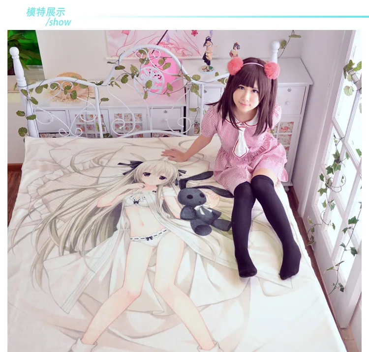 Japán anime Inuyasha Lepedő Dobás takaró ágynemű Cosplay ajándékok Lapos lepedő cd062
