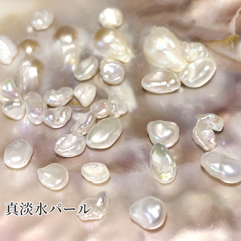Japán stílusú természetes édesvízi gyöngy Nail Art dekoráció Elegáns barokk gyöngy manikűr kiegészítők Nagykereskedelmi dropshipping nő