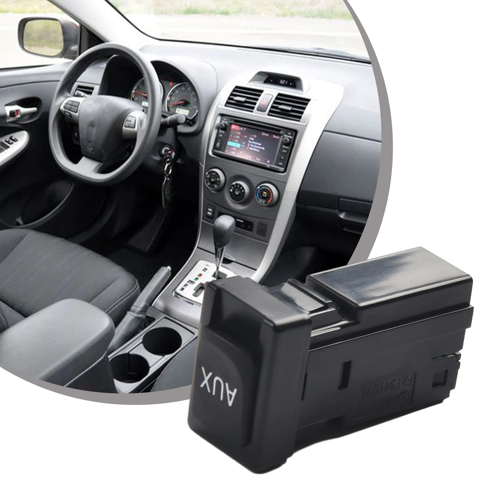 Kiváló minőségű AUX foglalat interfész 25 Súly 8619002010 ABS anyag korróziógátló autó központi vezérlés tartós