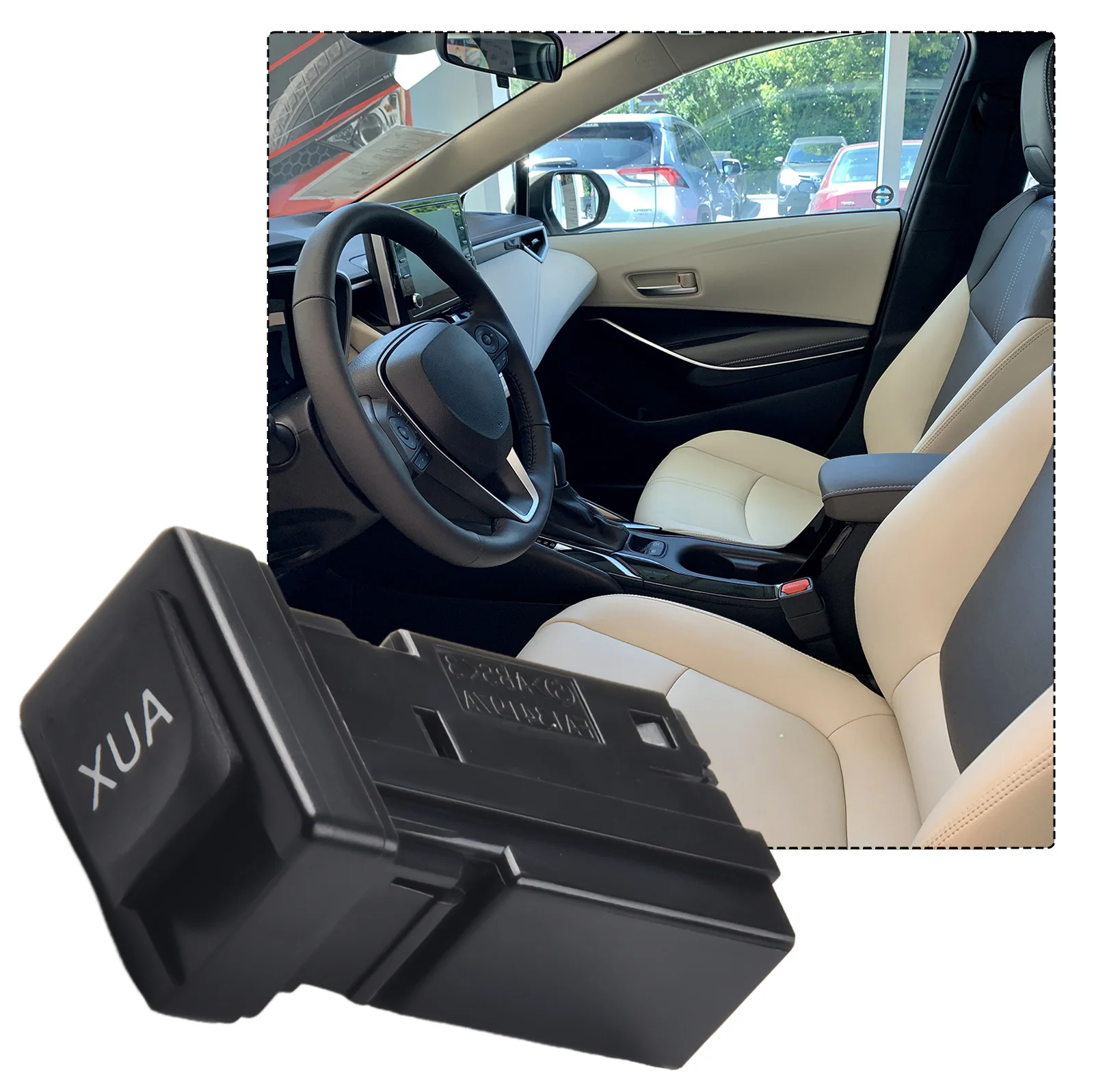Kiváló minőségű AUX foglalat interfész 25 Súly 8619002010 ABS anyag korróziógátló autó központi vezérlés tartós
