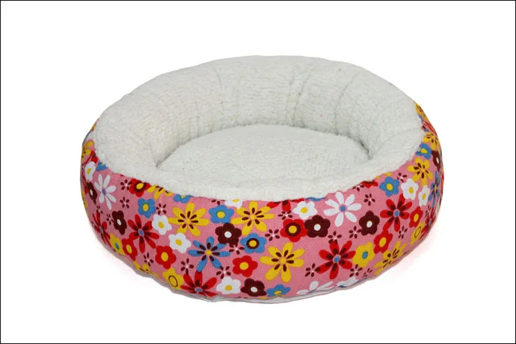 Kiváló minőségű gyapjú kisállat ház kisállat kutya ágy színes kanapé pötty kölyök meleg lélegző macskaszőnyeg rajzfilm kennel kistestű kutyáknak ZL328-1