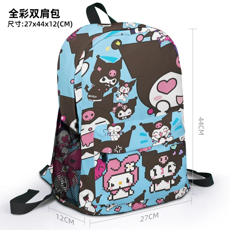 Kuromi G8129 Fashion Anime testreszabott hátizsák hátizsák Alkalmi rajzfilm táska Utazás Diák hátizsák Uniszex ajándék
