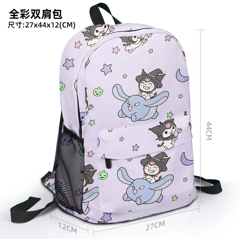 Kuromi G8129 Fashion Anime testreszabott hátizsák hátizsák Alkalmi rajzfilm táska Utazás Diák hátizsák Uniszex ajándék