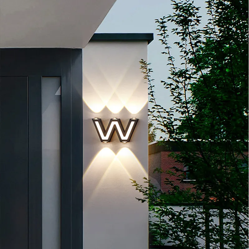 Kültéri fali lámpa vízálló IP65 LED udvari terasz erkély lámpa kerti folyosó Villa tájkép gyep lámpák AC85-265V