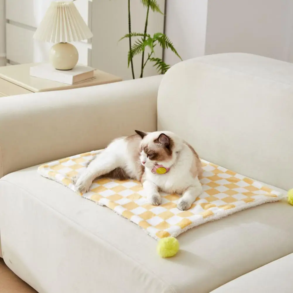 Labda dekoráció kisállat takaró plüss kisállat takaró hangulatos kutyaágy szőnyeg puha gyapjú párna meleg kényelmes kisállat macskáknak macskáknak