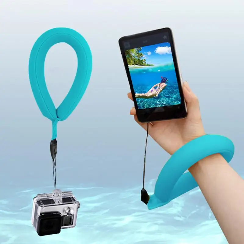 Lebegő csuklópánt vízálló kamera Univerzális, élénk színű hab kamerához Mobiltelefon könnyű úszómedence úszó