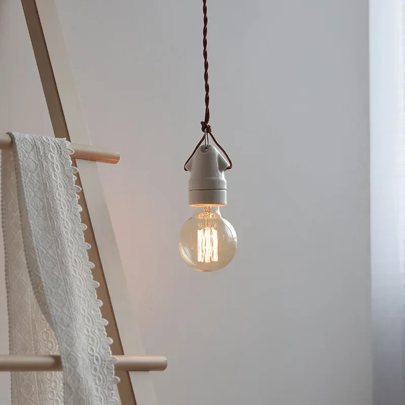 Lámpa alap DIY izzótartó foglalat kerámia lámpatest retro lámpatest fehér porcelán lámpatartó kerámia E27 foglalat