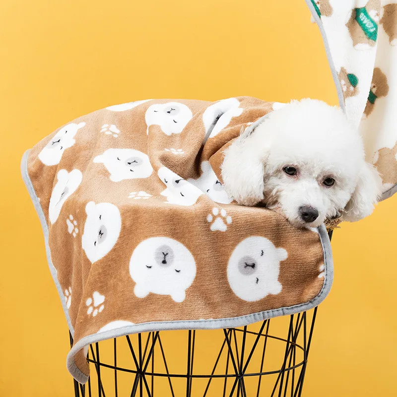 Meleg kutya takaró Puha nyomtatás Kutya alvó takaró Téli szigetelés Macskatakaró takaró Kényelmes hálólapok Kisállat kellékek