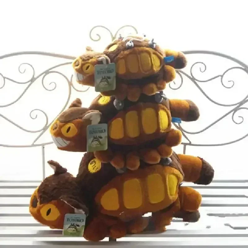 Mijazaki Hajao animáció busz Totoro baba plüssjátékok Totoro villamos plüss játékok Aranyos babajátékok ajándékokhoz Szoba dekoráció Új készlet