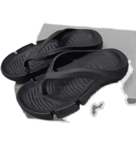 New Men Black White EVA Halszálkás papucs Unisex kültéri csíptetős lábujj slip On csúszásgátló légáteresztő szabadidős hivatás strandcipő