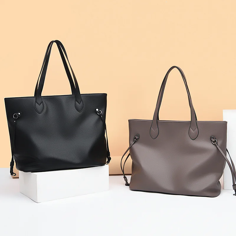 Női bőr táskák Luxus kézitáskák Bőr válltáska Tote táska tervező Crossbody egyszerű, nagy kapacitású táska kézitáska