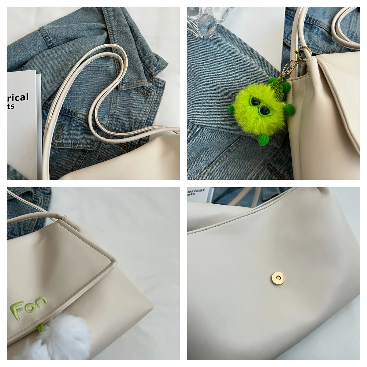 Női divat Pu bőr crossbody táskák Sokoldalú női kézitáskák Luxus márka Híres tervező Női szabadidős válltáskák