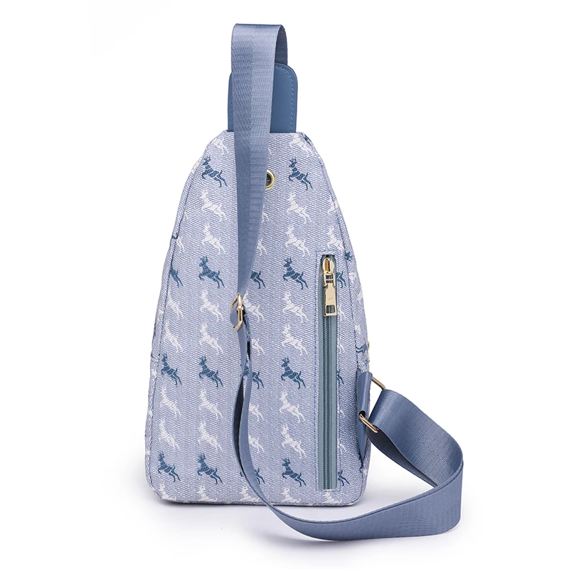 Női mellkastáskák Divat crossbody táskák Aranyos klasszikus vállpakska tervező Márka szarvas minta Messenger All Match mellkastáska