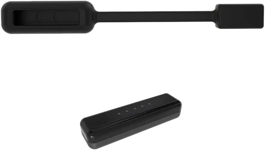 Szilikon kapocs mágneses a Fitbit Flex 2 Trackerhez - fekete